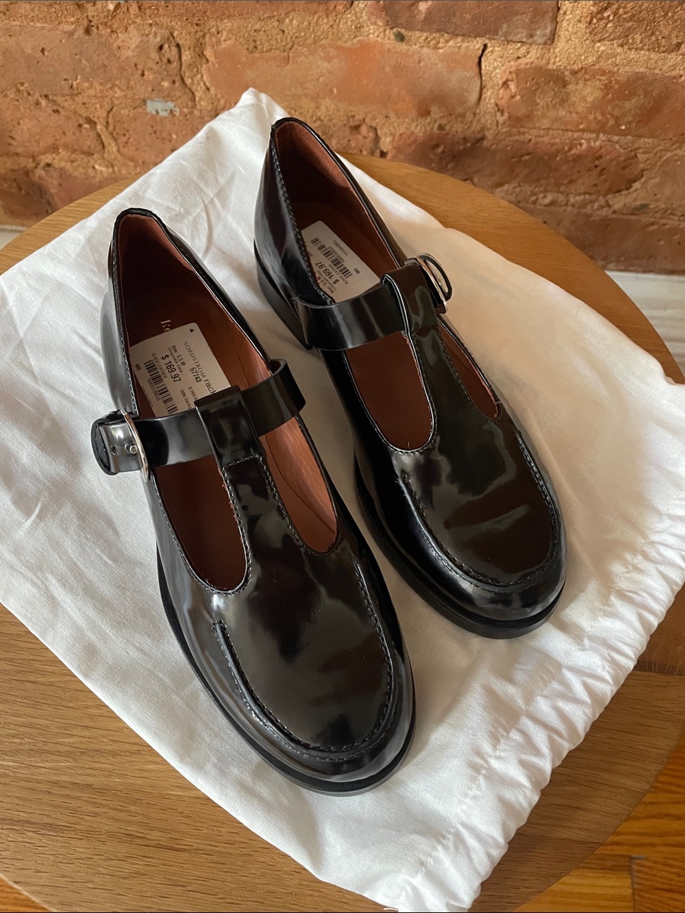 Reformation Black Mary Jane Loafers